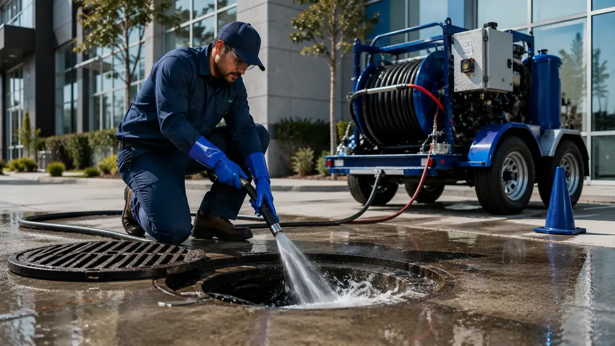Commercial Hydro Jet Drain Cleaning in Nuevo