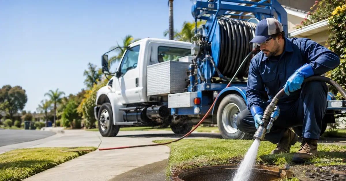Hydro jet sewer cleaning Nuevo