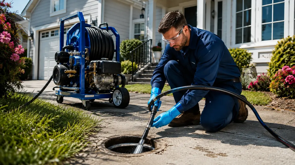 Residential Hydro Jet Drain Cleaning in Nuevo
